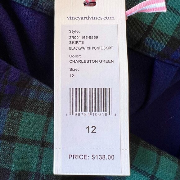 NWT VINEYARD VINES BLACKWATCH TARTAN PLAID SKIRT - Picture 11 of 11
